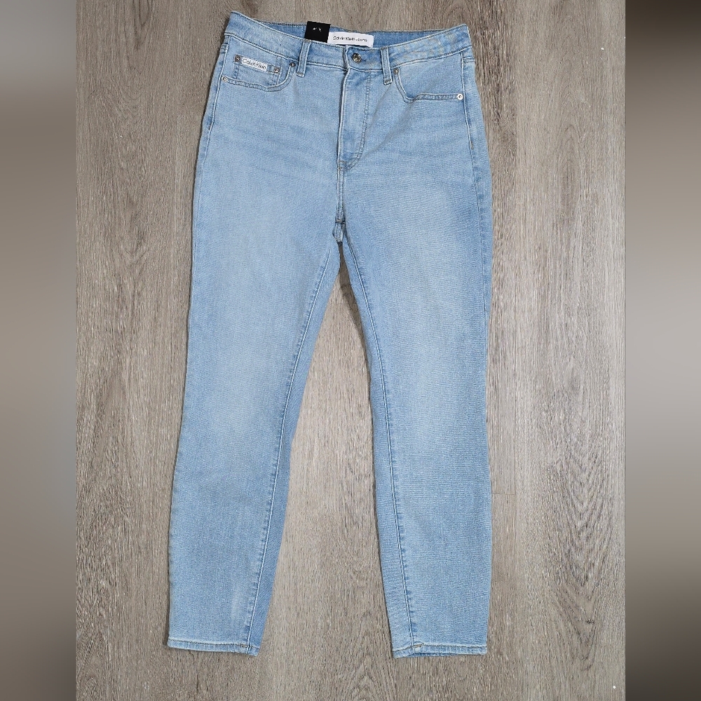 Calvin Klein Light Blue High Rise Skinny Ankle